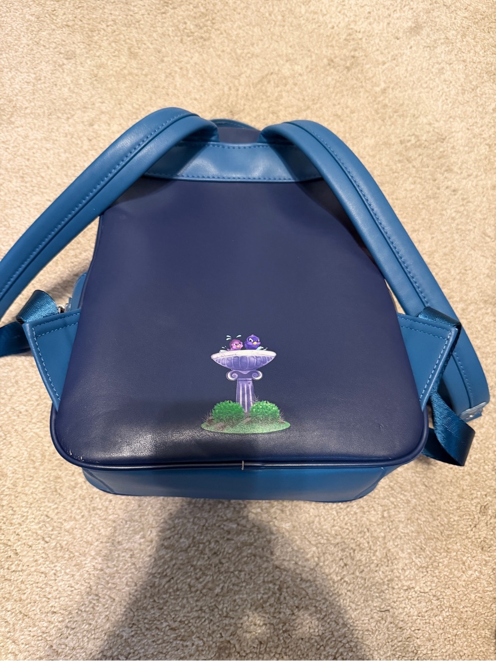 Loungefly Blue and Pink Hercules Mini Backpack - Picture 2 of 9